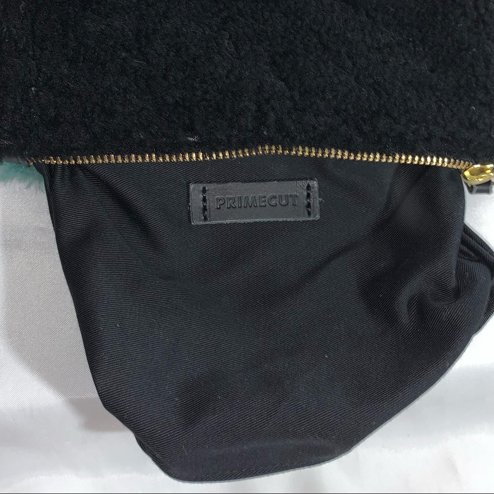 PRIMECUT hand pieced "Playground" shearling clutch POUCH - Picture 7 of 7